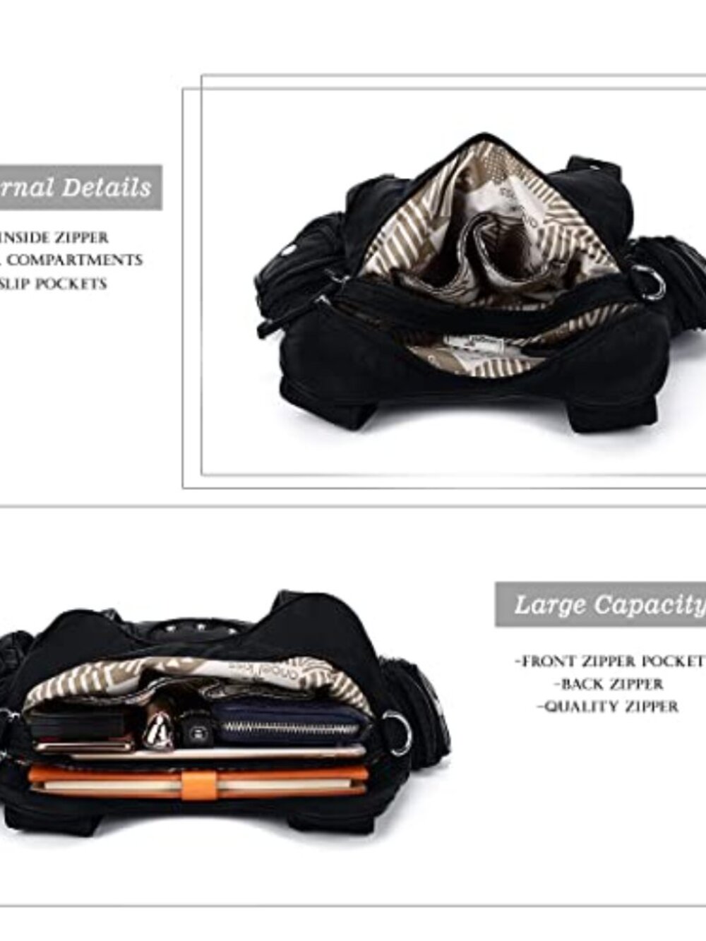 🆕 Handbags for Women Soft PU Leather Large Hobo Bags for Ladies Top Handle - Picture 5 of 8